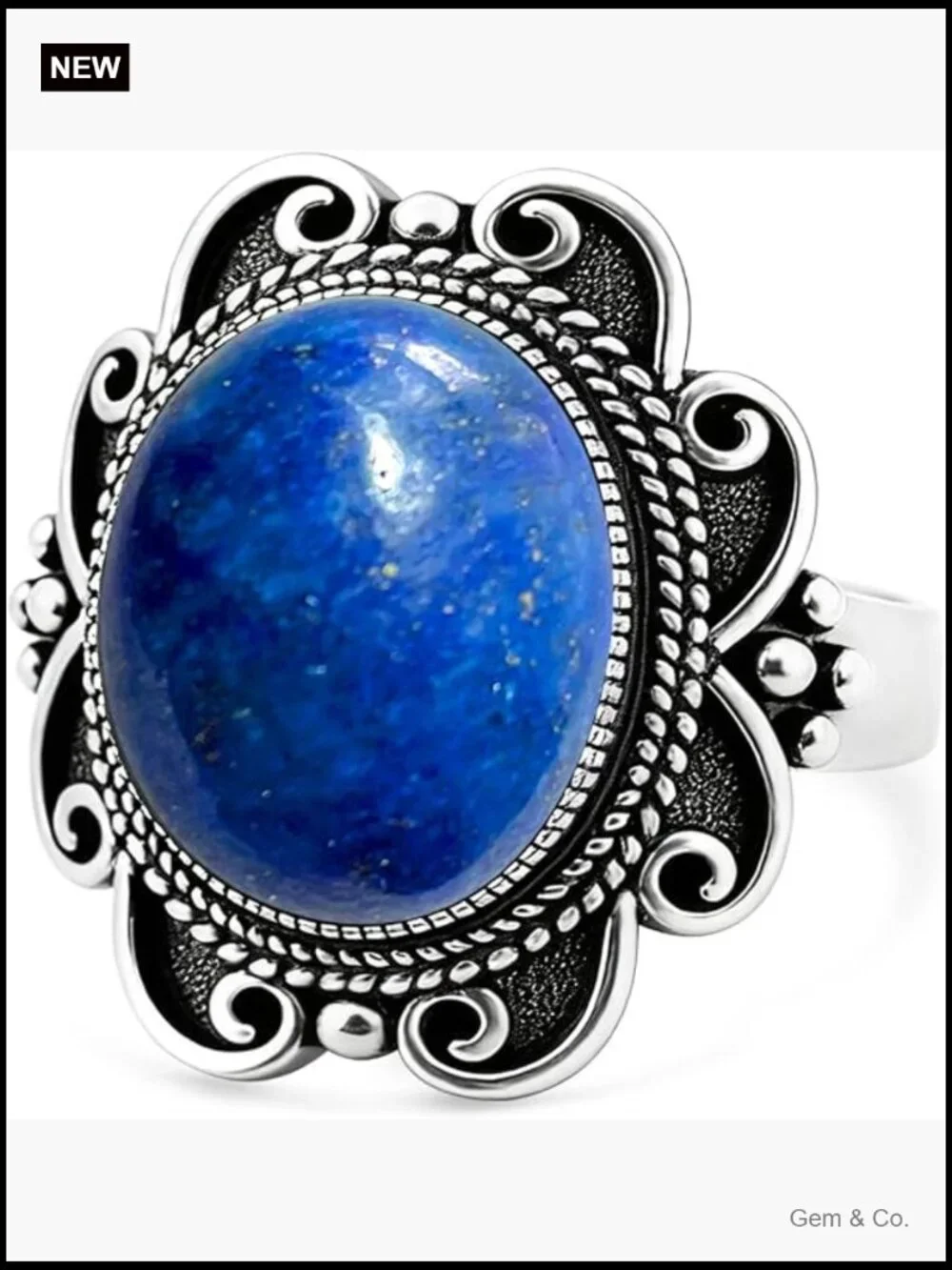 Vintage 925 Sterling Silver Statement Ring Natural Stone Wide Band Boho Chunky